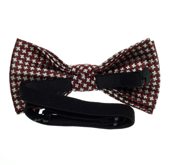 Boy's Houndstooth Check Bow Tie