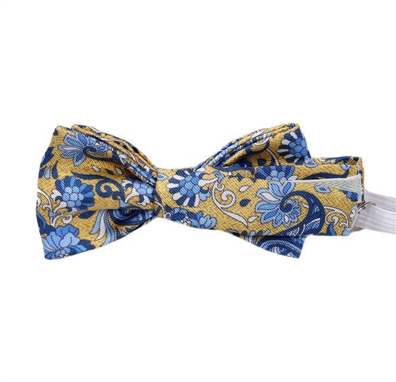 Boy's Yellow Silk Bow Tie