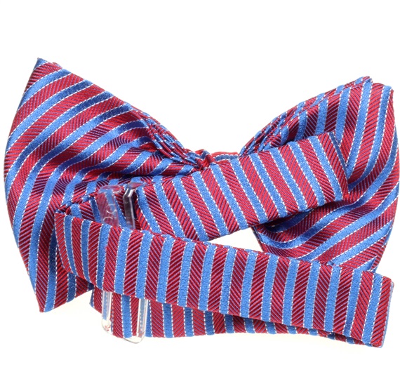 Boy's Silk Stripes Bow Tie