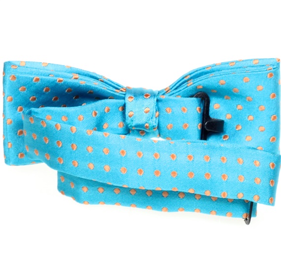 Turquoise Silk Boy's Bow Tie
