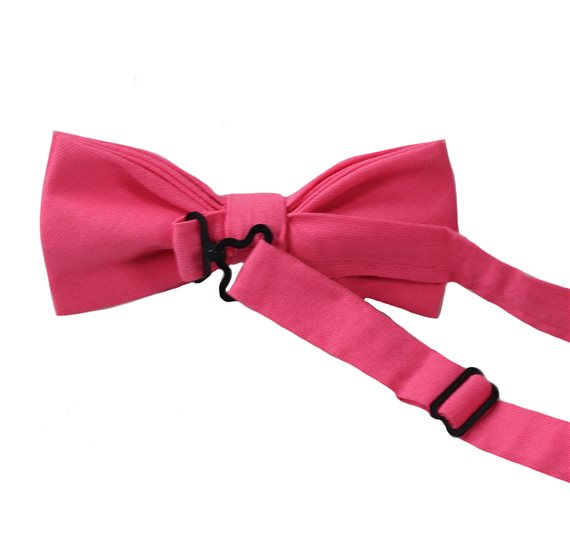 Fuxia Cotton Bow Tie