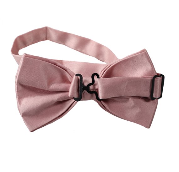 Pink Makeup Satin Bow Tie