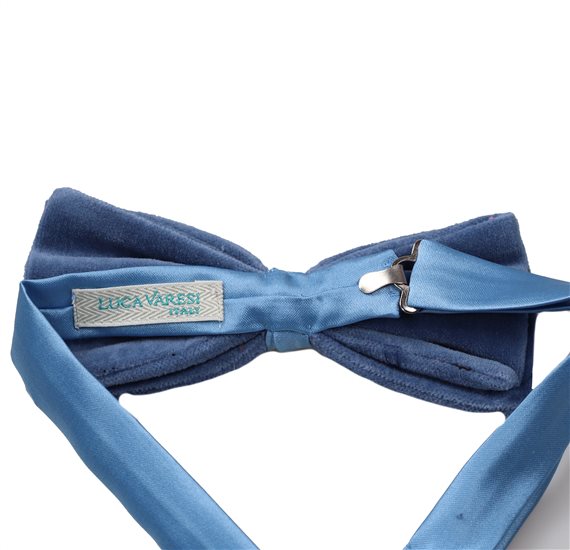 Blue Velvet Bow Tie