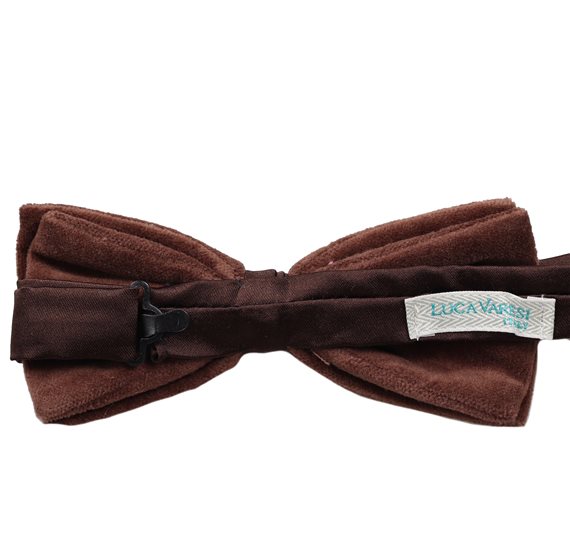 Brown Velvet Bow Tie
