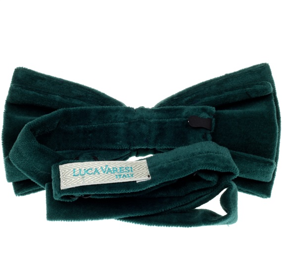 Green Velvet Bow Tie