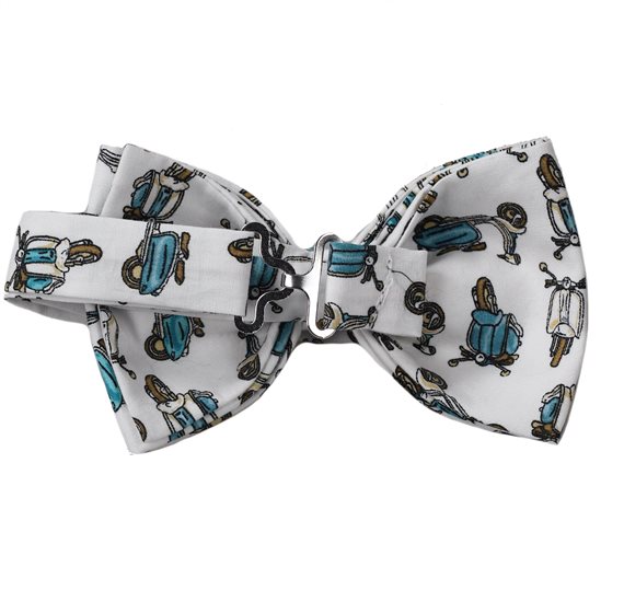Navy Blue with Scooters Bow Tie
