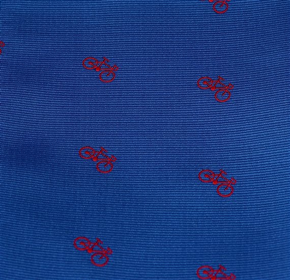 Bicycles Bow Tie and Pocket Square Woven