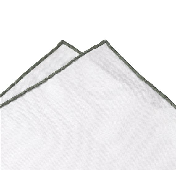 White Pocket Square