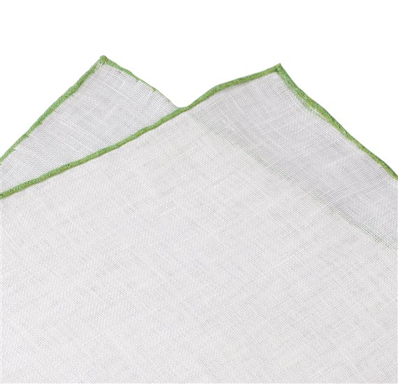 White Pocket Square