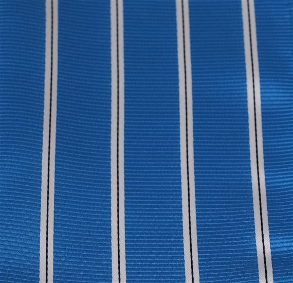 Royal Blue Pocket Square with Stripes