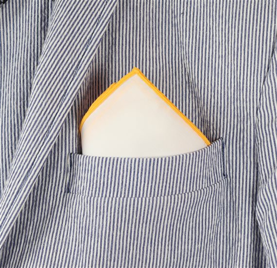 White and Yellow Handkerchief