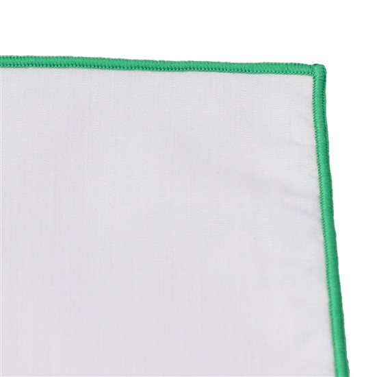 White and Grey Pocket Handkerchief
