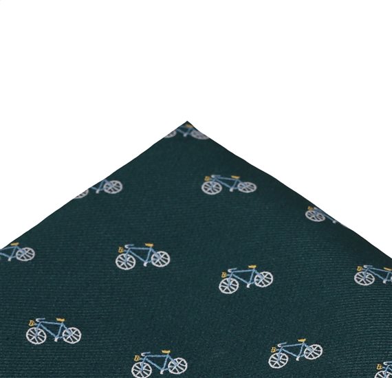 Pocket Square with Bicycles