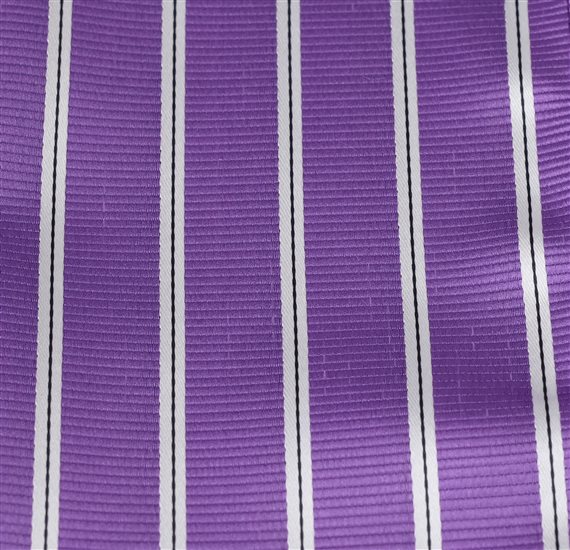 Lavander Pocket Square with Stripes