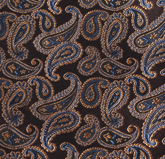 Handkerchief with Brown Paisley