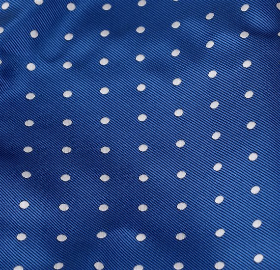 Royal Blue Handkerchief with Dots