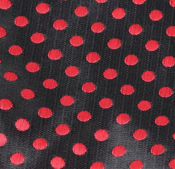 Black Handkerchief with Dots