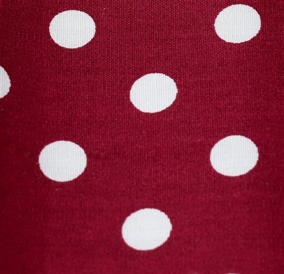 Burgundy Pocket Square with Dots