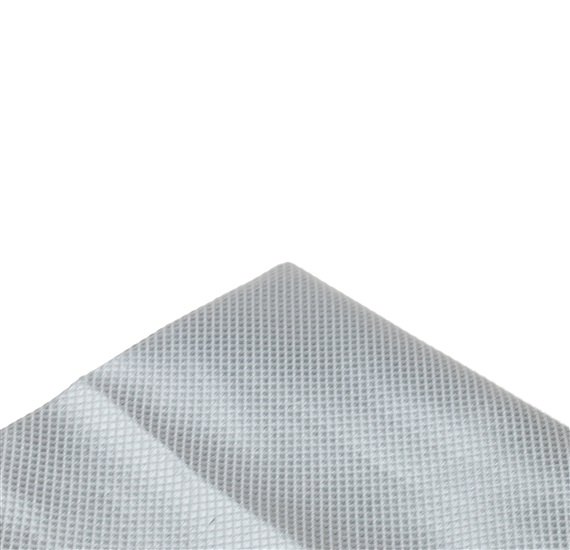 Light grey satin pocket square
