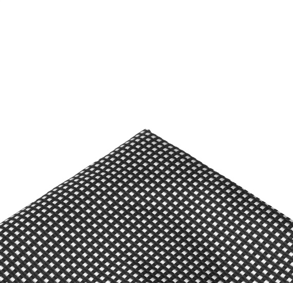 Black pocket square with checks