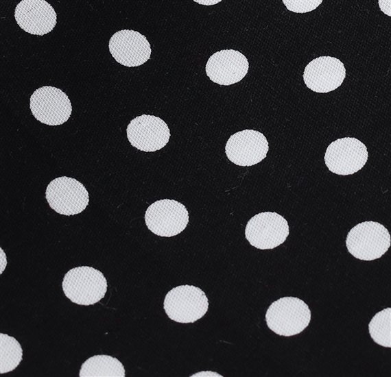 Black Pocket Square with Dots