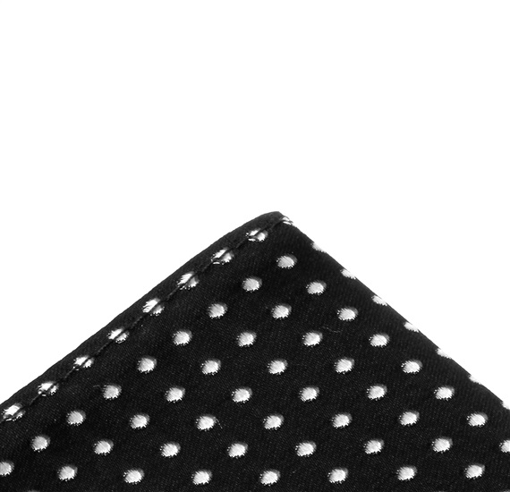 Black Pocket Square
