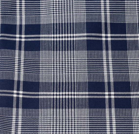 Blue Prince of Wales pocket square