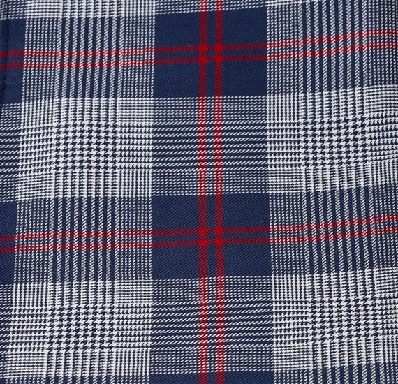 Blue Prince of Wales pocket square