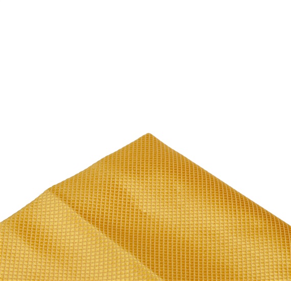 Yellow satin pocket square