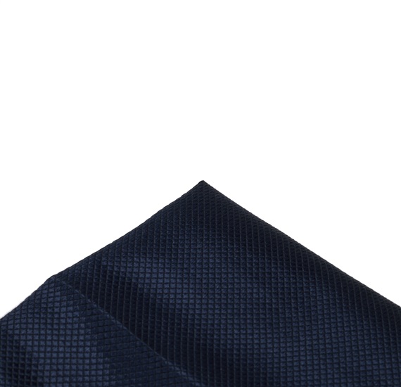 Blue satin pocket square