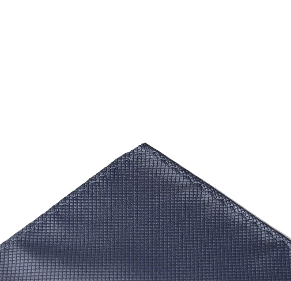 Pañuelo de bolsillo raso gris