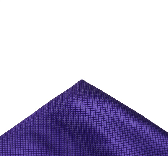 Purple satin pocket square