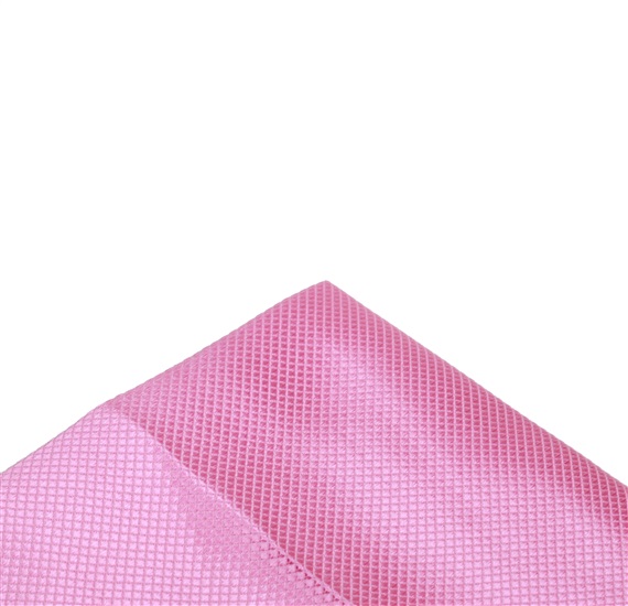Pink satin pocket square