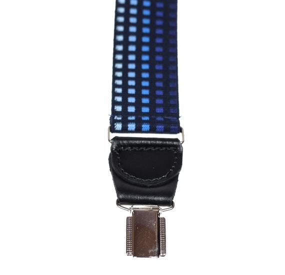 PINZA TRASERA TIRANTE ELASTICO CUADROS AZULES