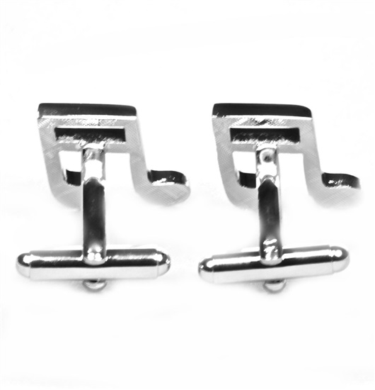 Musical Note Cufflinks Reverse