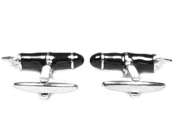 Fountain Pen Metal Cufflinks Reverse