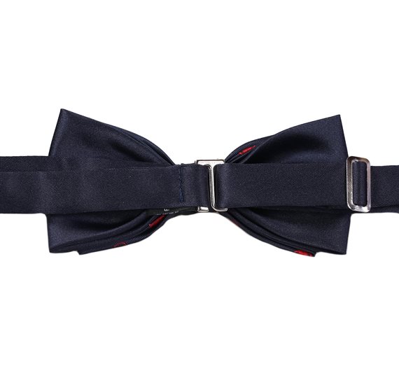 Reverse blue bow tie with cars