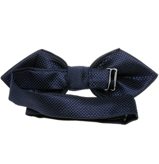 Reverse deep blue bogart bow tie