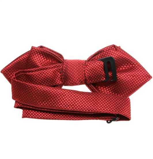 Reverse garnet bogart bow tie