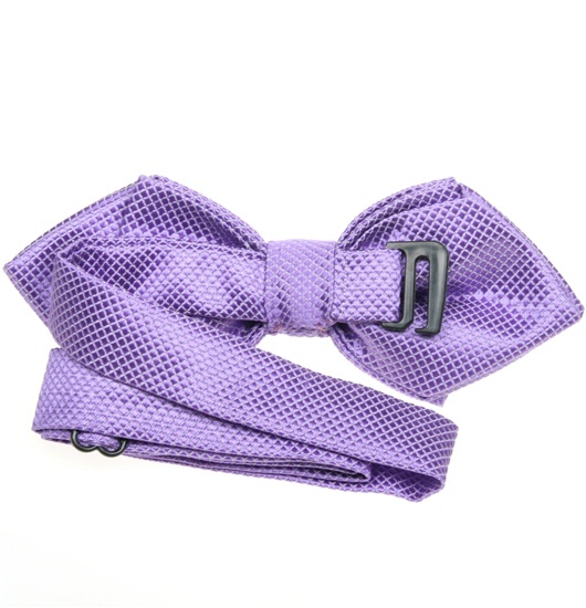 Reverse mauve bogart bow tie
