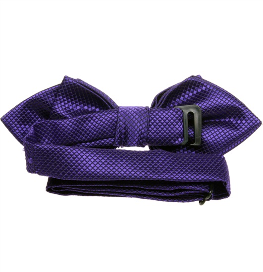 Reverse purple bogart bow tie