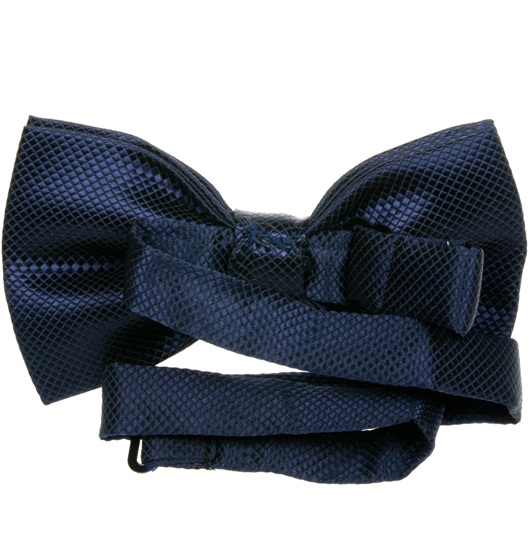 Reverse deep blue dress bow tie