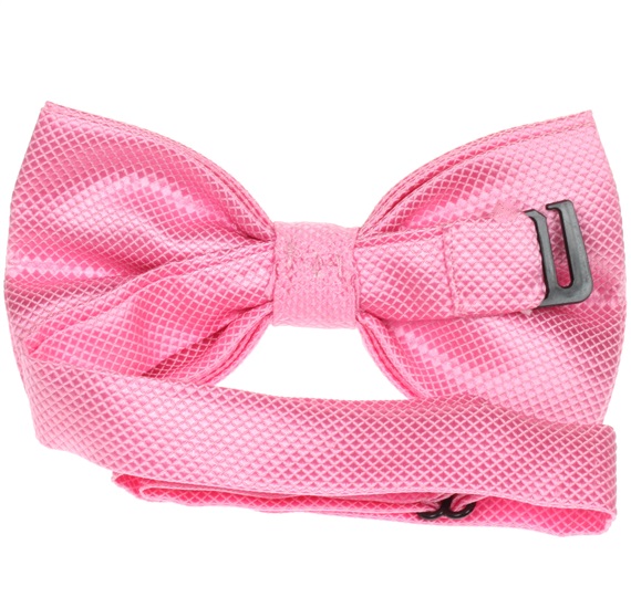 Reverse pink dress bow tie