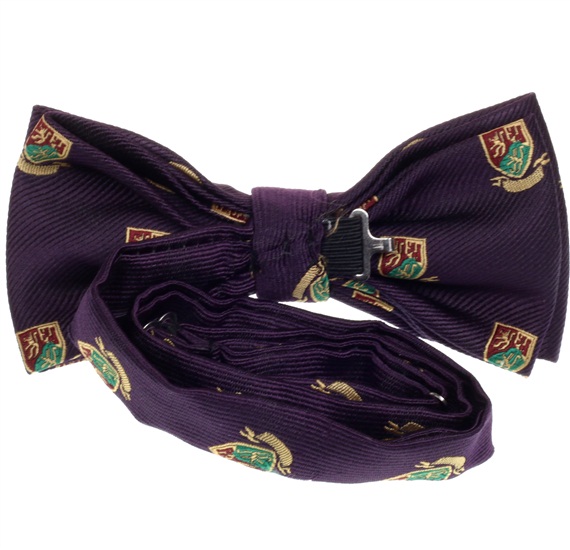 Roxo laço com escudo reverse