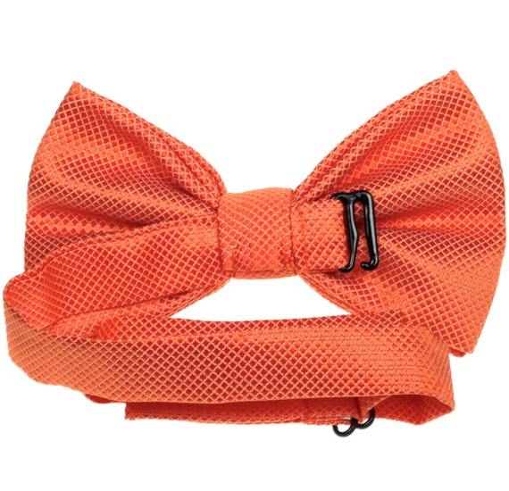 Reverse orange bow tie