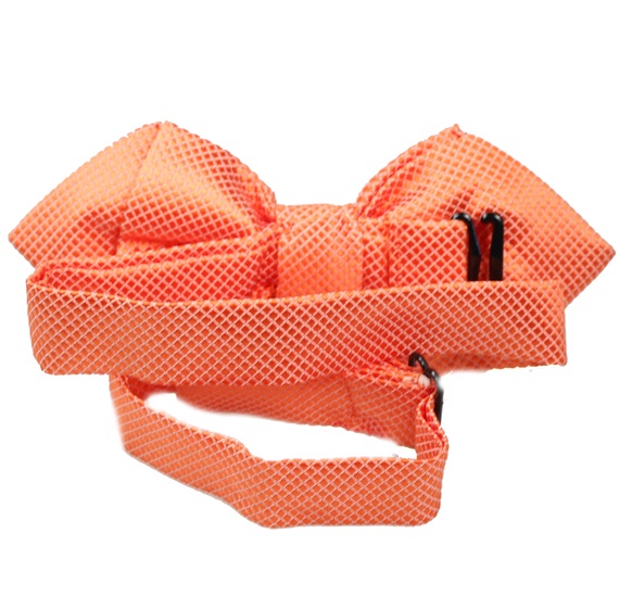 Reverse orange bogart bow tie