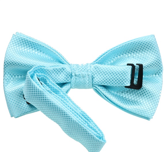 Reverse light turquesa bow tie
