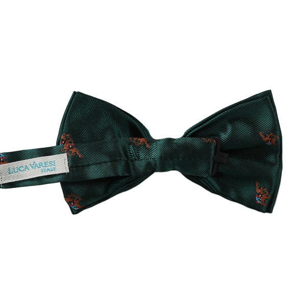 Green bow tie reverse with jockey