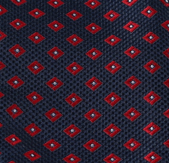 Blue self bow tie with designs woven
