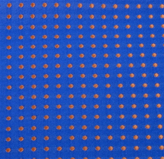 Royal blue bow tie and pocket square woven